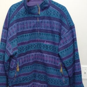 Vintage Nordica Reversible Fleece Ski Jacket